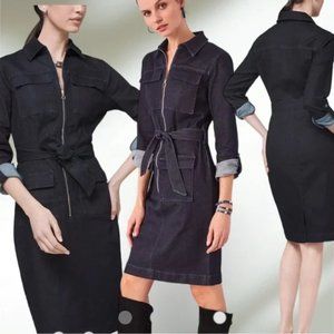 White House Black Market Denim Dress